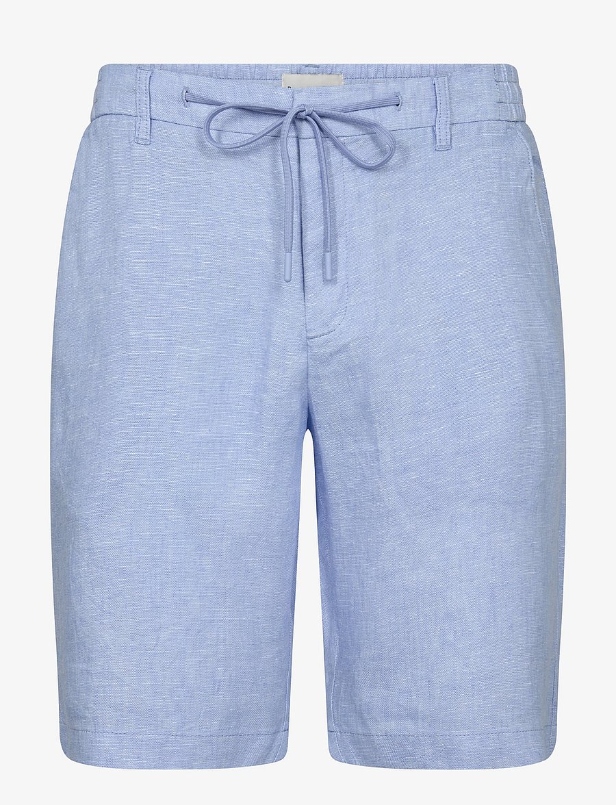 Bruun & Stengade - BS Renato Regular Fit Shorts - hørshorts - light blue - 1