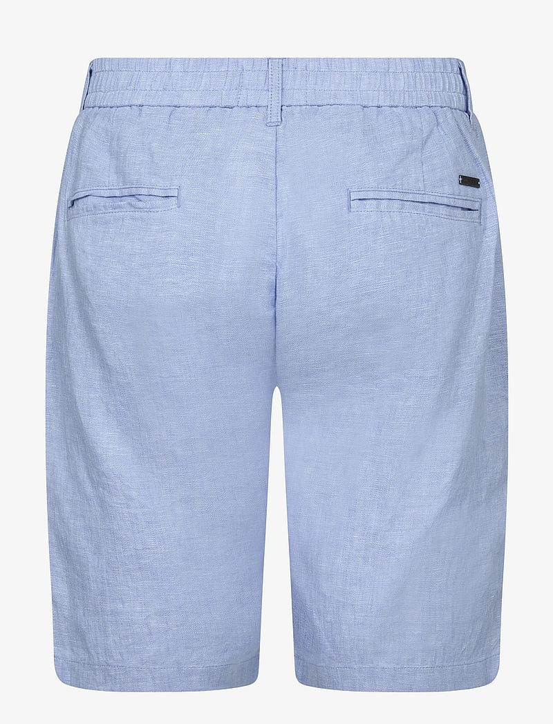 Bruun & Stengade - BS Renato Regular Fit Shorts - leinen-shorts - light blue - 2