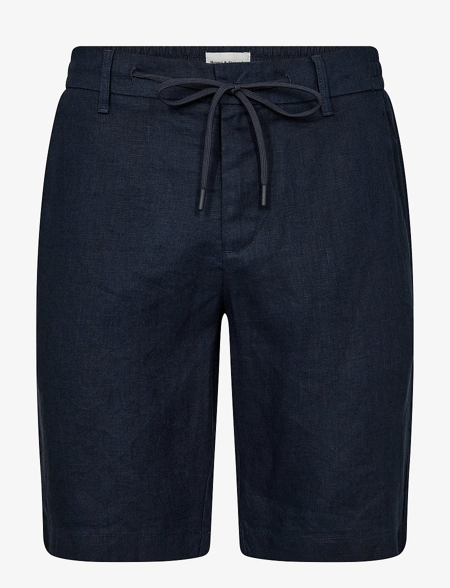 Bruun & Stengade - BS Renato Regular Fit Shorts - kollektioner - navy - 1