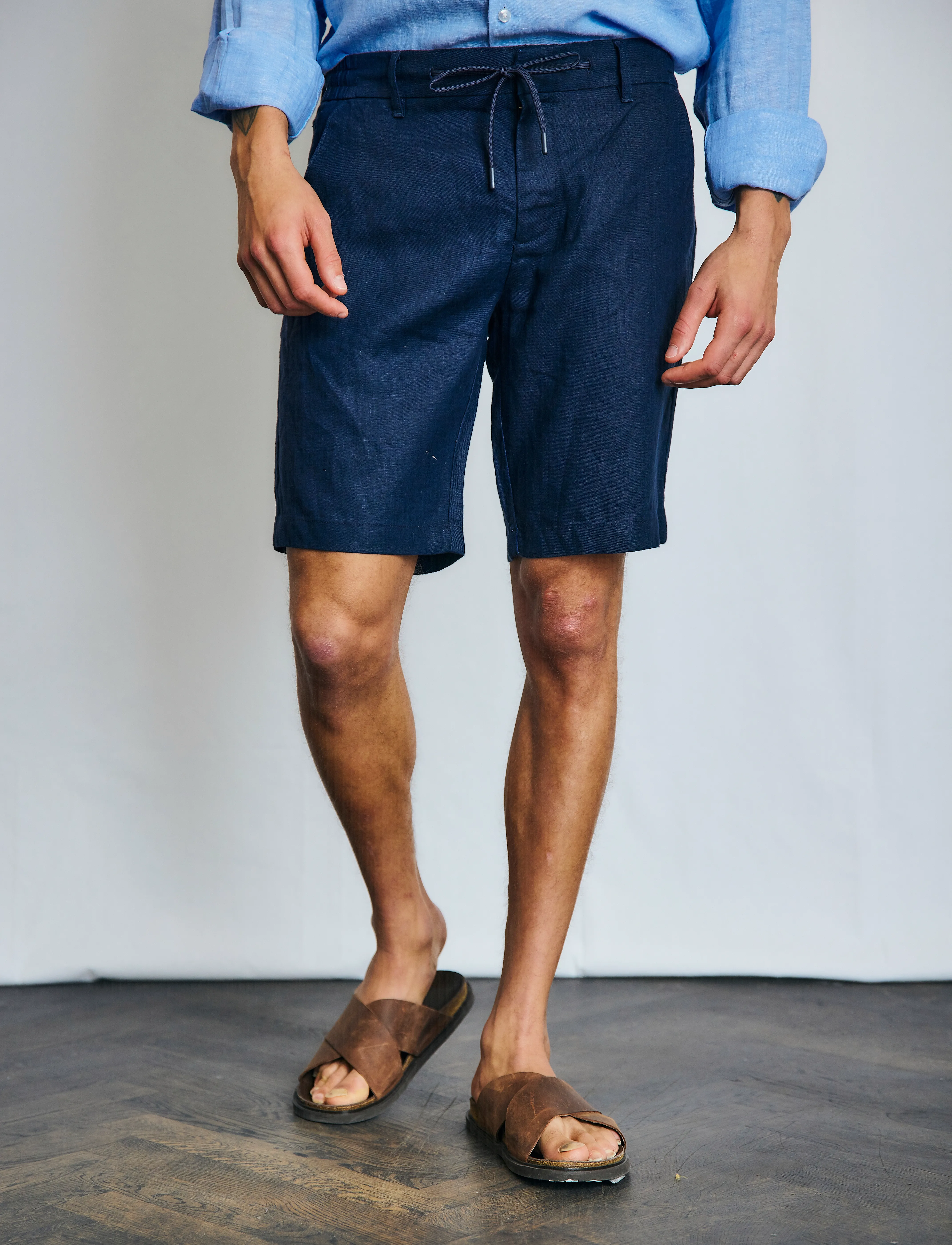 Bruun & Stengade BS Renato Regular Fit Shorts - Kollektionen - NAVY / navy