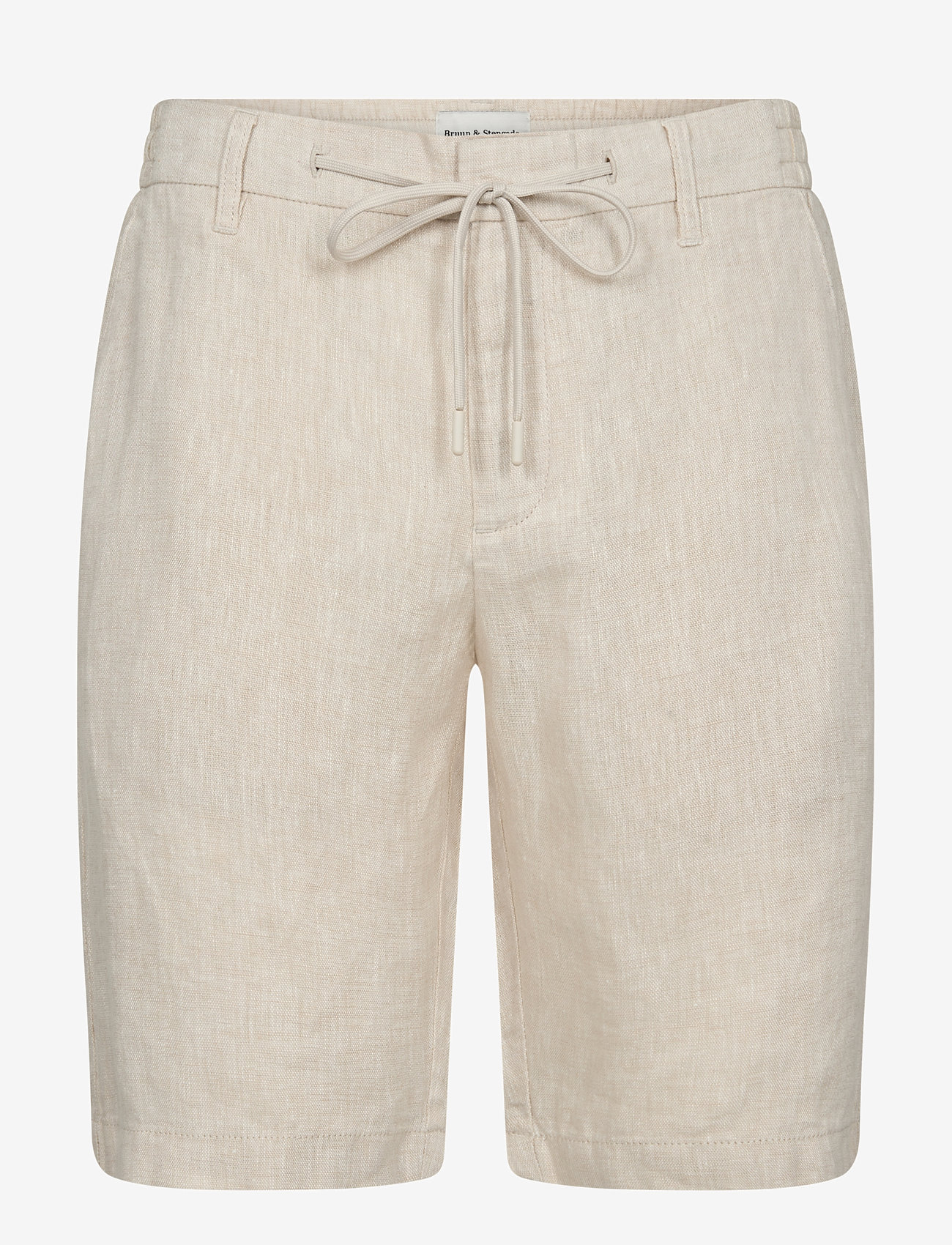 Bruun & Stengade - BS Renato Regular Fit Shorts - szorty lniane - sand - 1