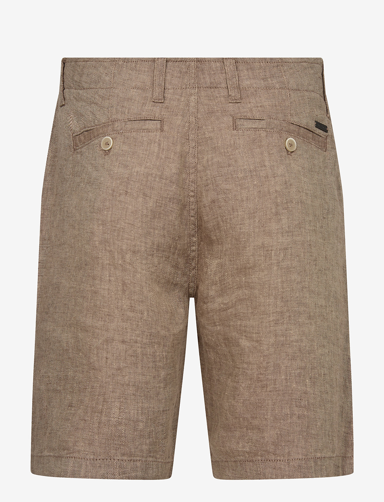 Bruun & Stengade - BS Peppon Regular Fit Shorts - leinen-shorts - brown - 3