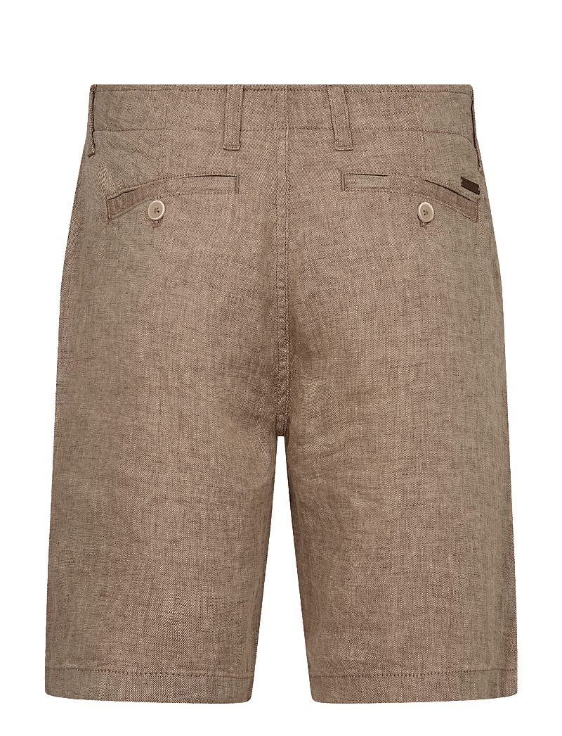 Bruun & Stengade - BS Peppon Regular Fit Shorts - leinen-shorts - brown - 3