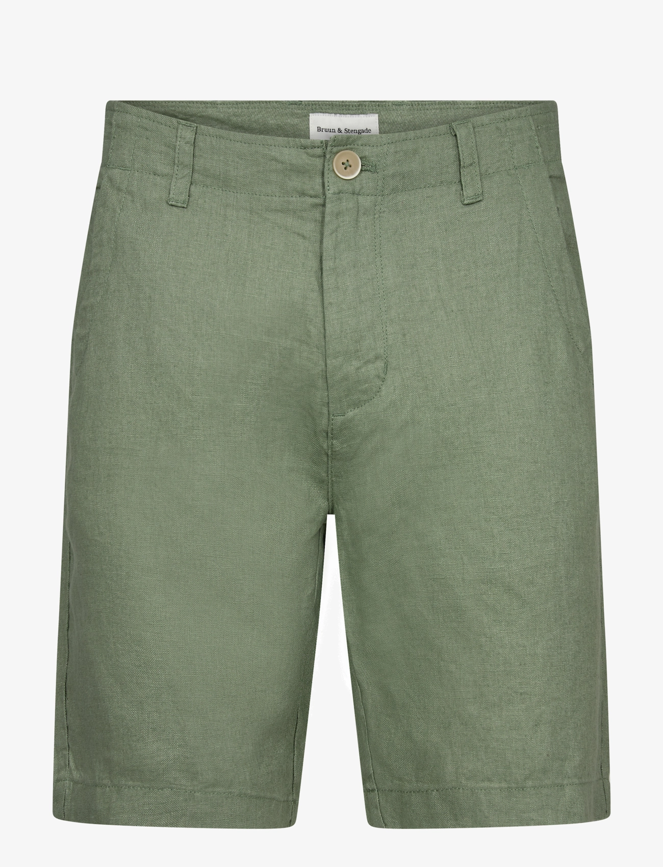 Bruun & Stengade BS Peppon Regular Fit Shorts - Klær - GREEN / khaki/green