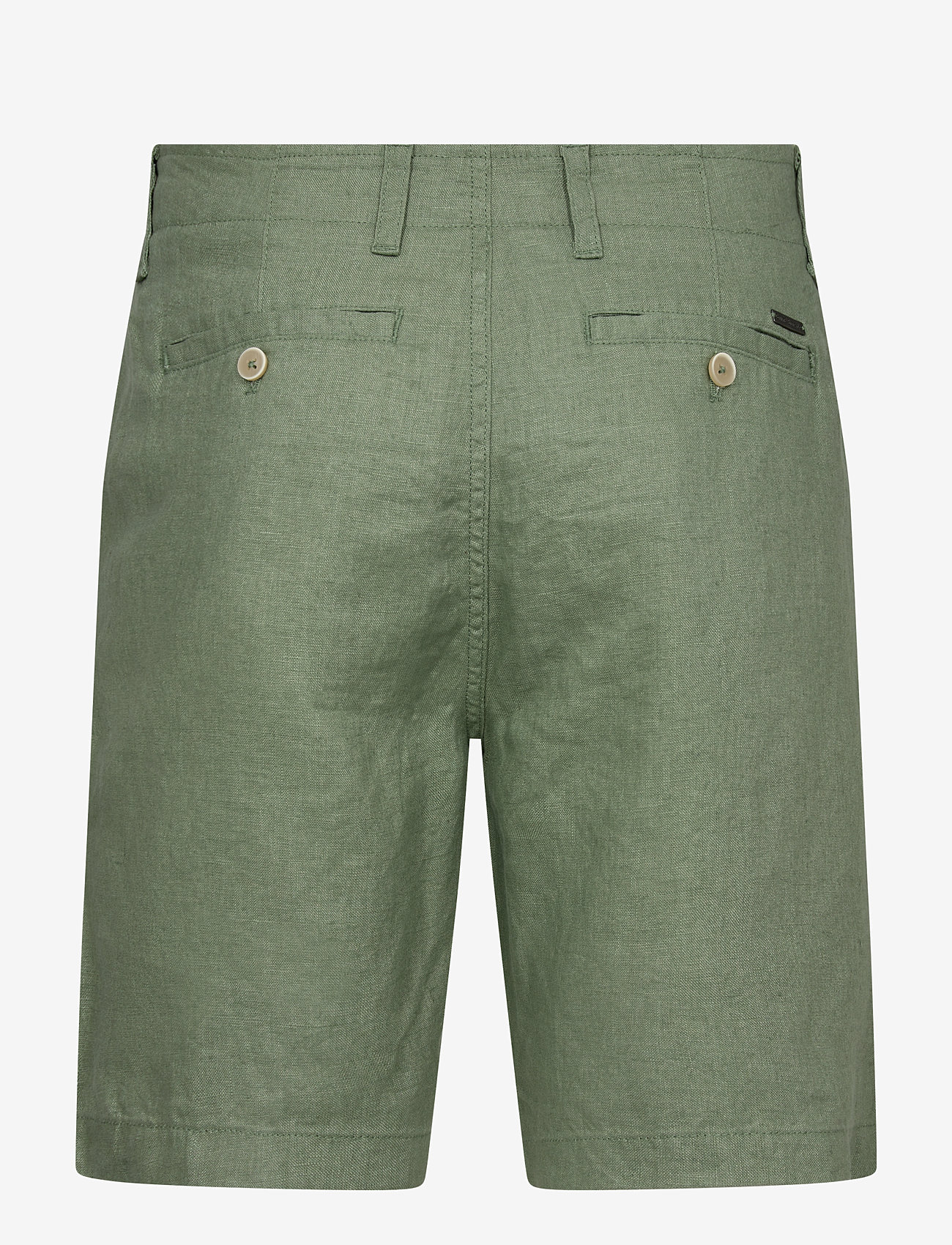Bruun & Stengade - BS Peppon Regular Fit Shorts - linased lühikesed püksid - green - 2