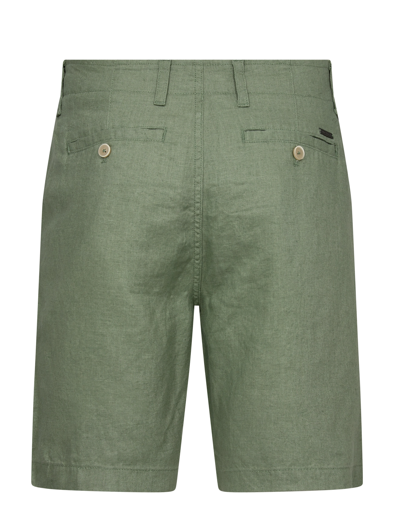 Bruun & Stengade - BS Peppon Regular Fit Shorts - linen shorts - green - 3