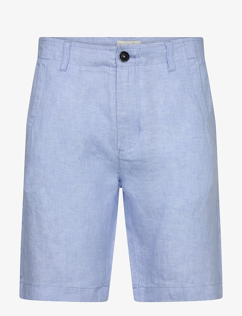 Bruun & Stengade - BS Peppon Regular Fit Shorts - hørshorts - light blue - 1