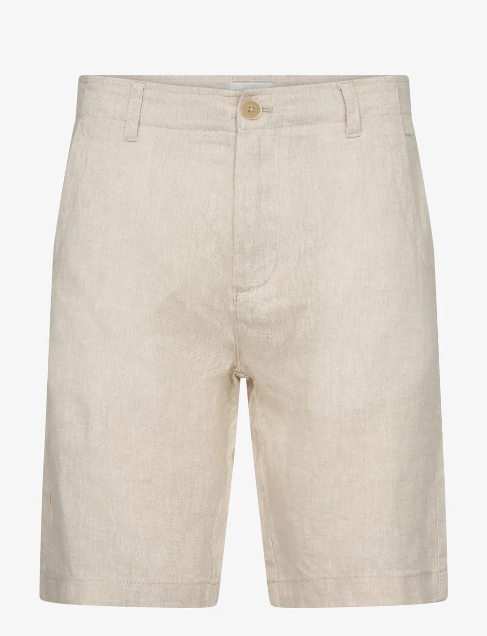 Bruun & Stengade - BS Peppon Regular Fit Shorts - leinen-shorts - sand - 1