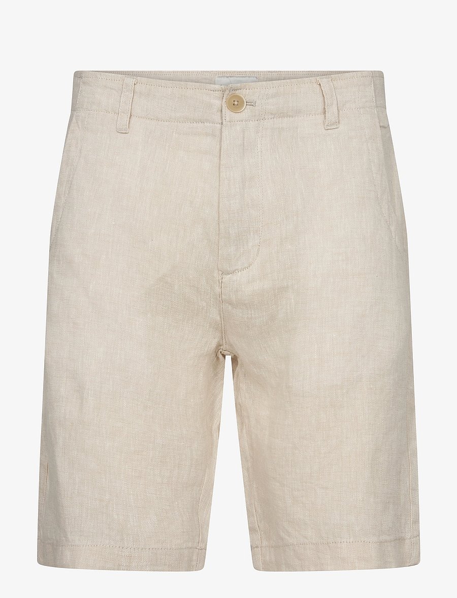 Bruun & Stengade - BS Peppon Regular Fit Shorts - hørshorts - sand - 1