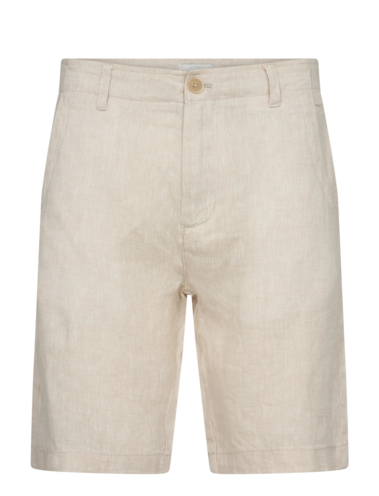 Bruun & Stengade - BS Peppon Regular Fit Shorts - linased lühikesed püksid - sand - 2