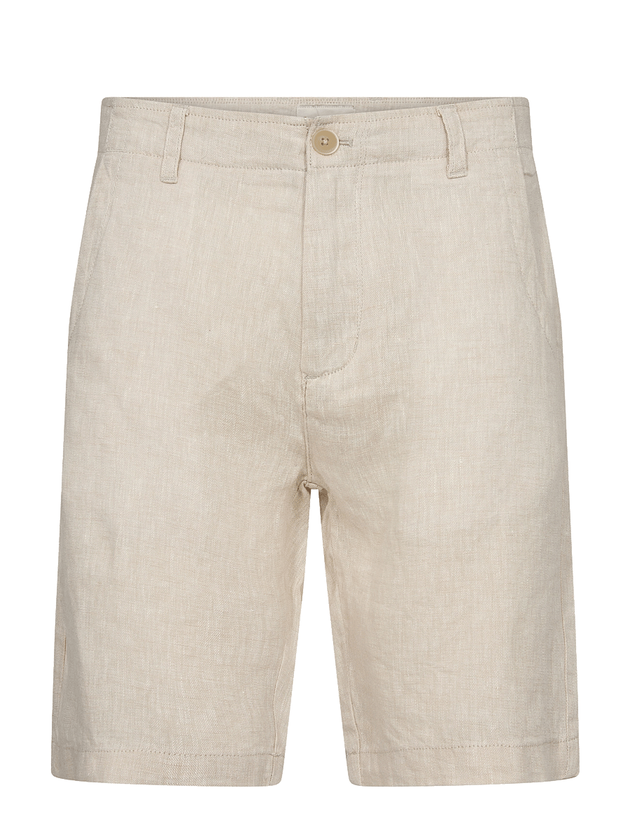 Bruun & Stengade - BS Peppon Regular Fit Shorts - hørshorts - sand - 2