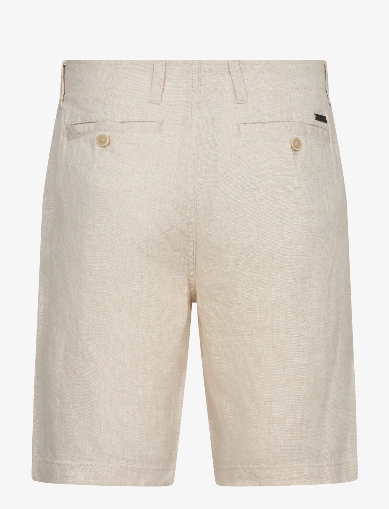 Bruun & Stengade - BS Peppon Regular Fit Shorts - linased lühikesed püksid - sand - 3