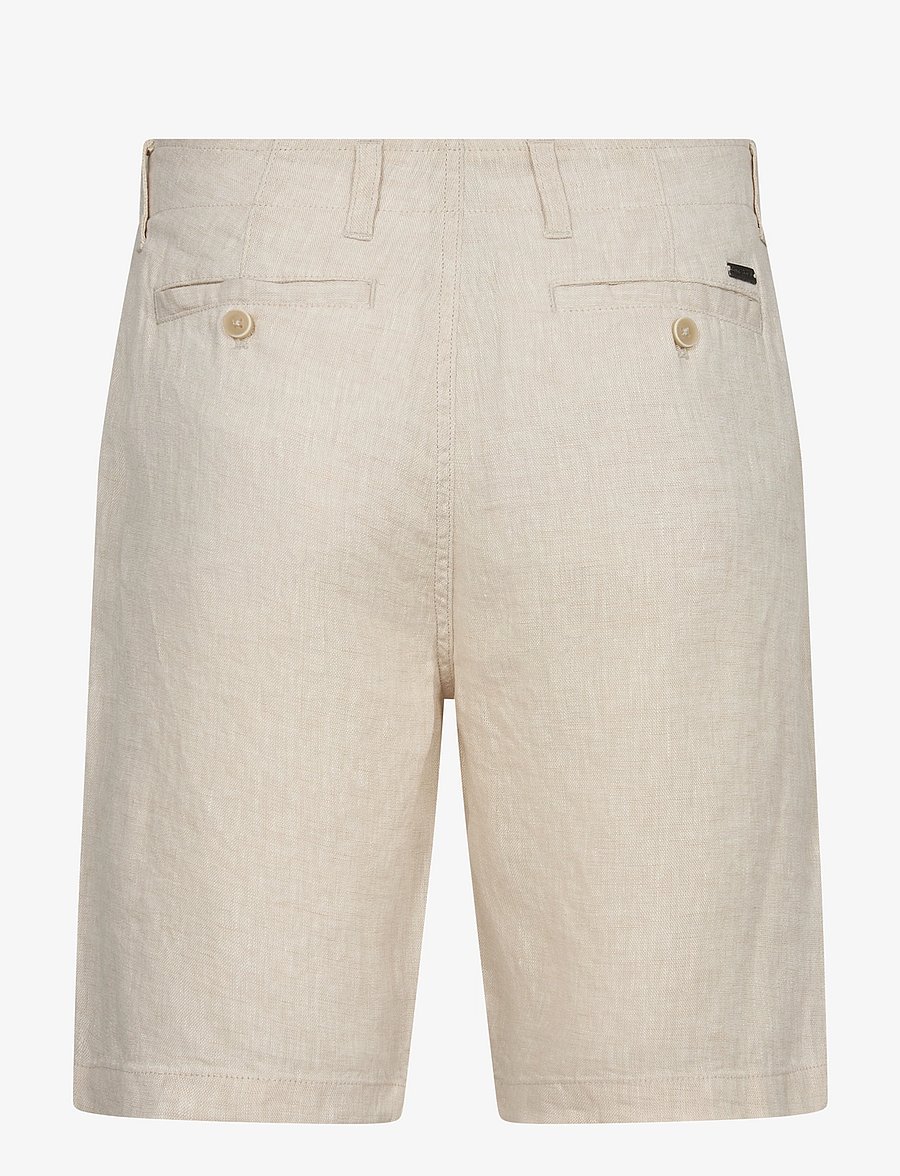Bruun & Stengade - BS Peppon Regular Fit Shorts - hørshorts - sand - 3