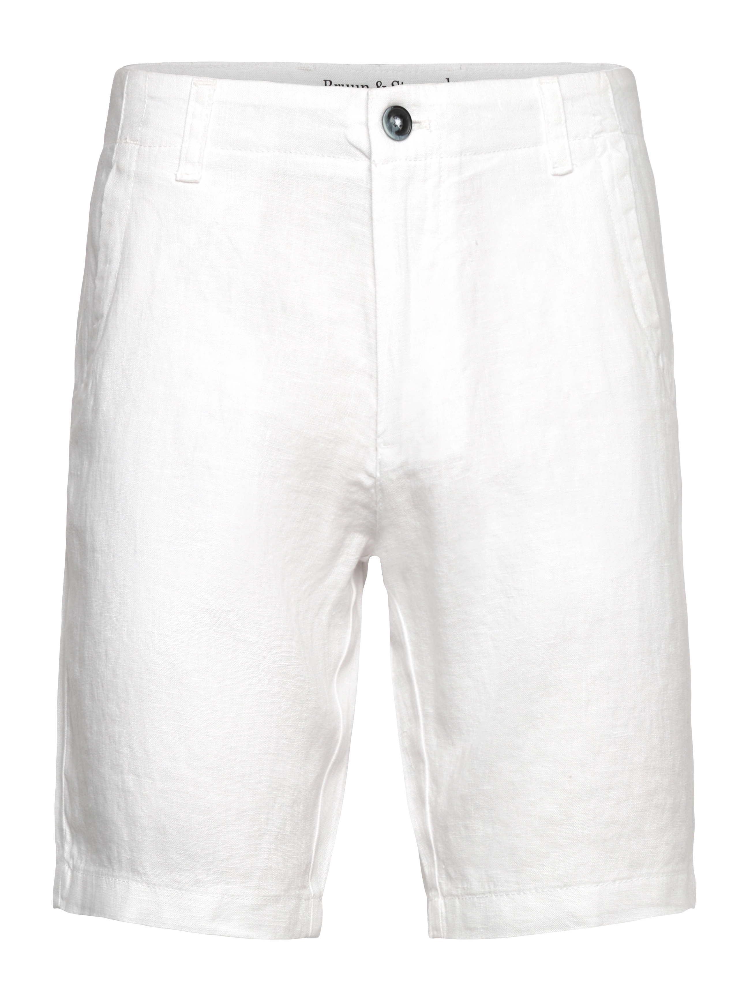 Bruun & Stengade BS Peppon Regular Fit Shorts - Klær - WHITE / white