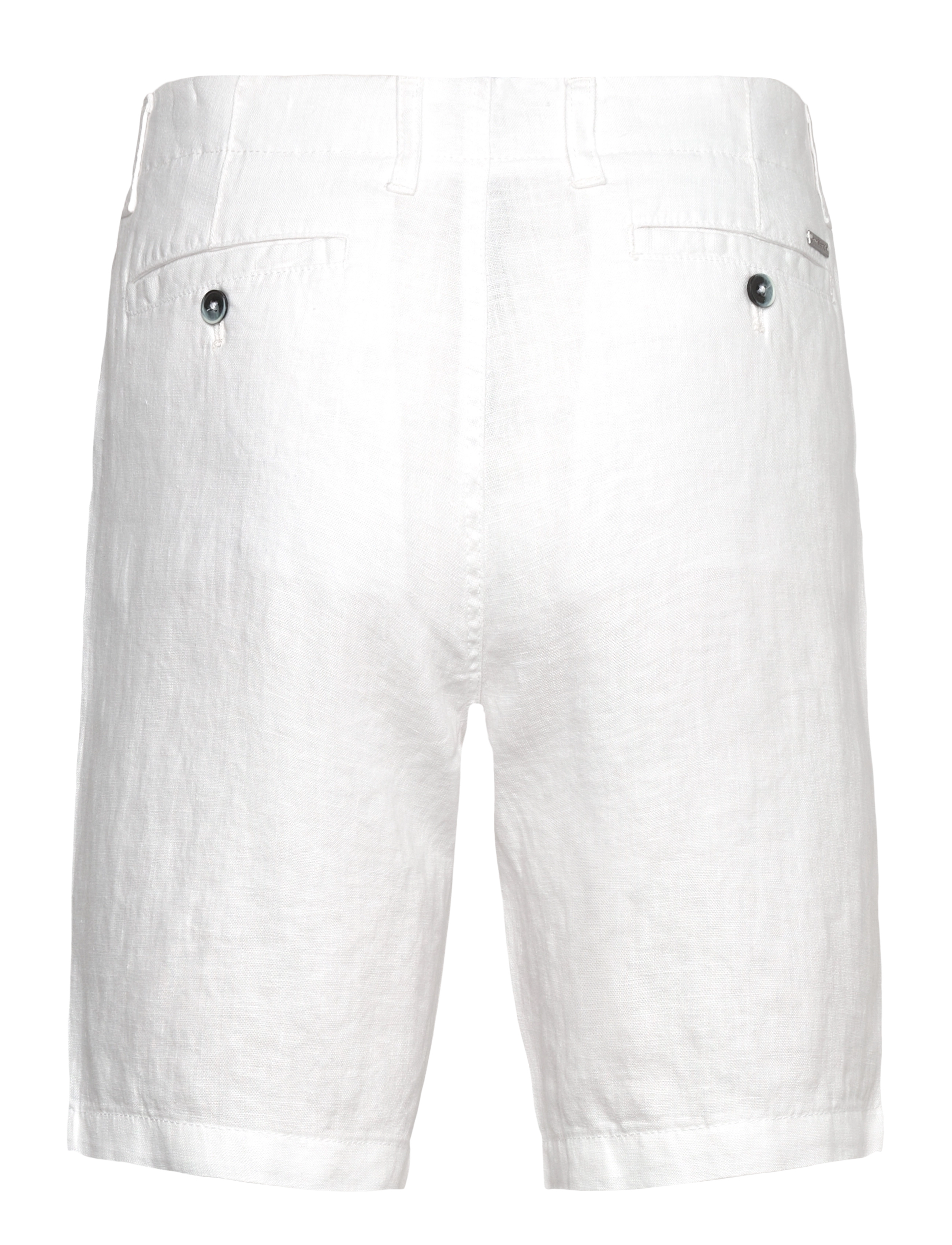 Bruun & Stengade - BS Peppon Regular Fit Shorts - linased lühikesed püksid - white - 1