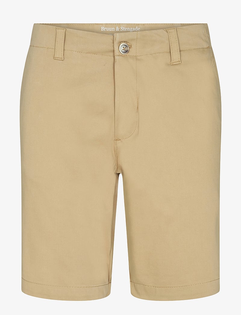 Bruun & Stengade - BS Gerhard Regular Fit Shorts - chinos shorts - beige - 1
