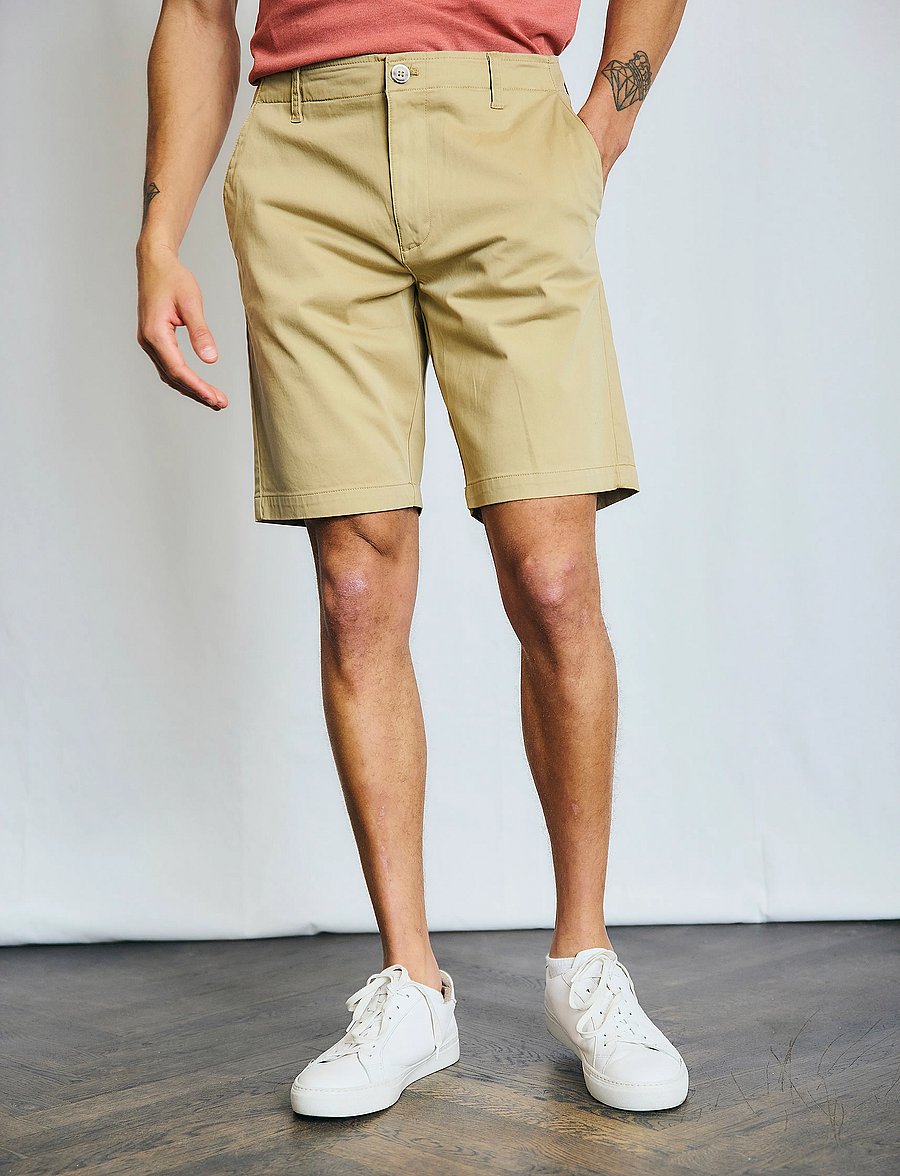 Bruun & Stengade - BS Gerhard Regular Fit Shorts - chinos shorts - beige - 0