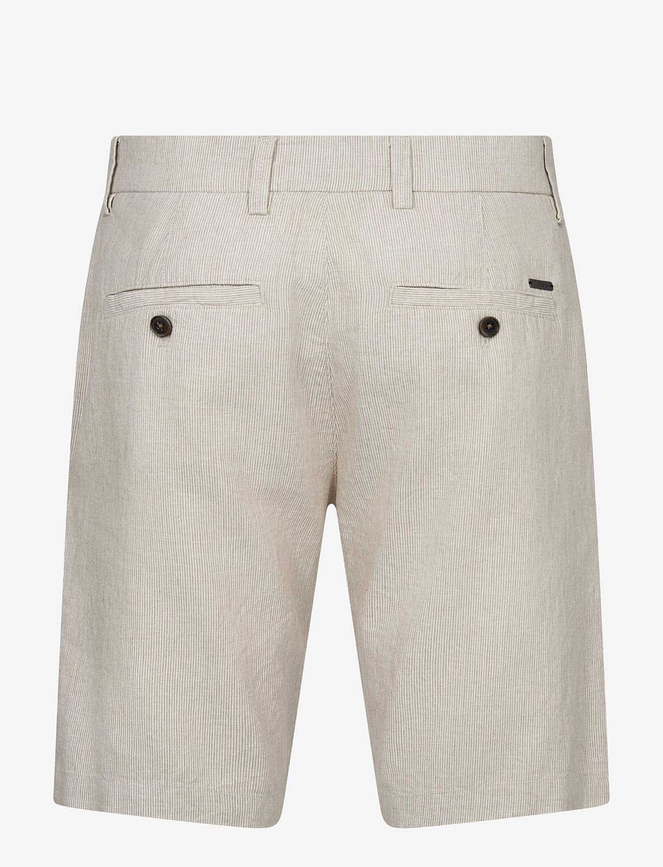 Bruun & Stengade - BS Apollon Regular Fit Shorts - linneshorts - beige/white - 3