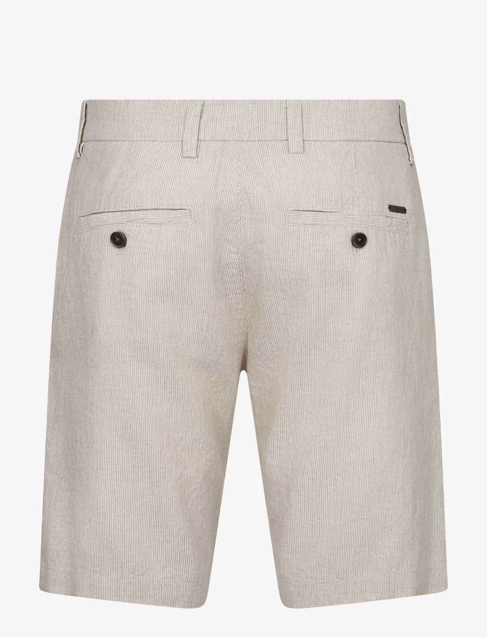 Bruun & Stengade - BS Apollon Regular Fit Shorts - linen shorts - beige/white - 3