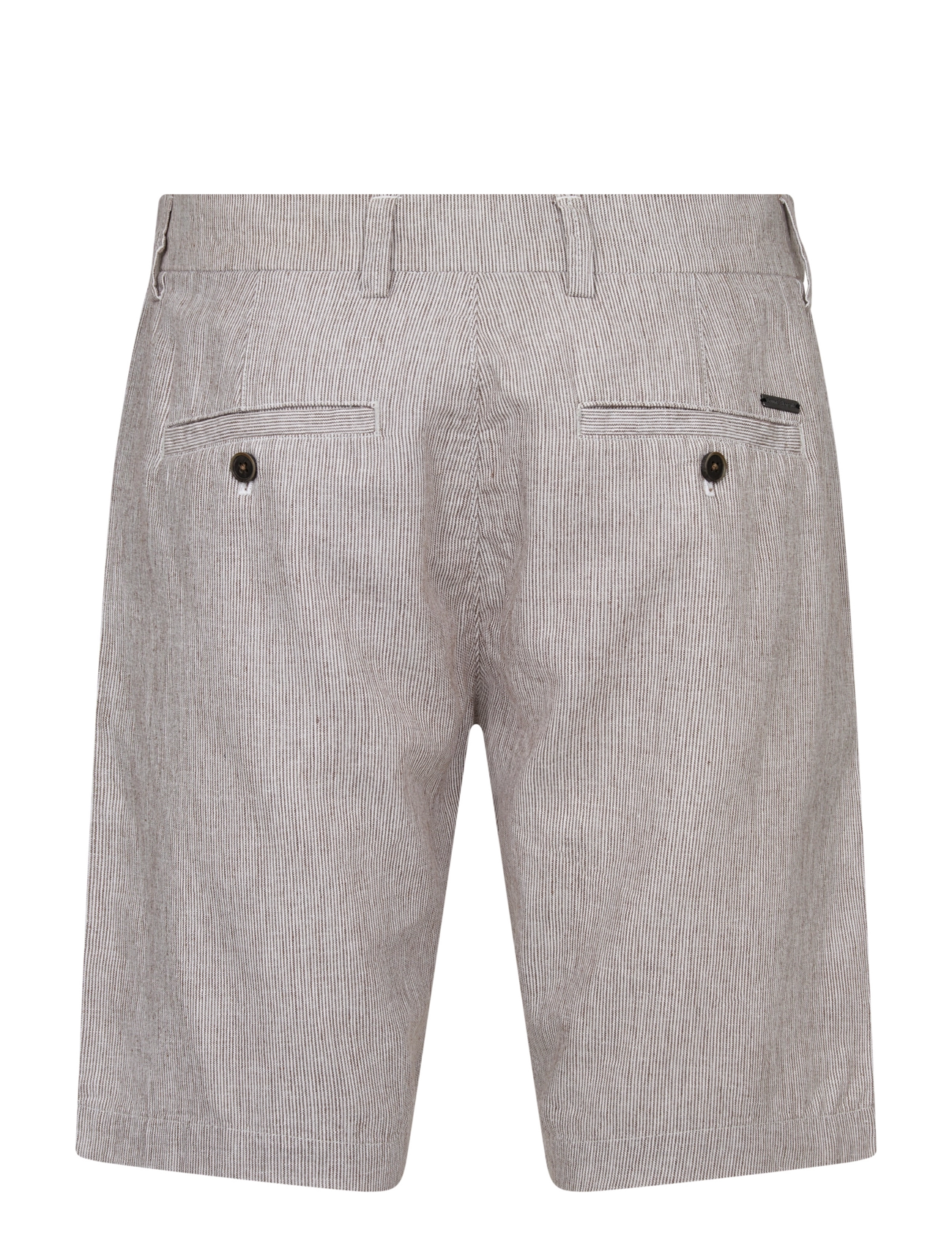 Bruun & Stengade - BS Apollon Regular Fit Shorts - kollektioner - brown/white - 2