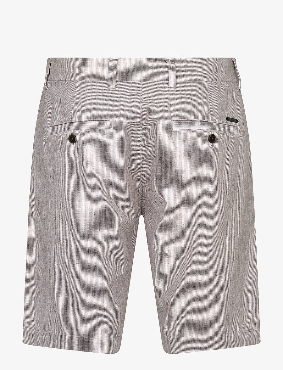 Bruun & Stengade - BS Apollon Regular Fit Shorts - kollektioner - brown/white - 3
