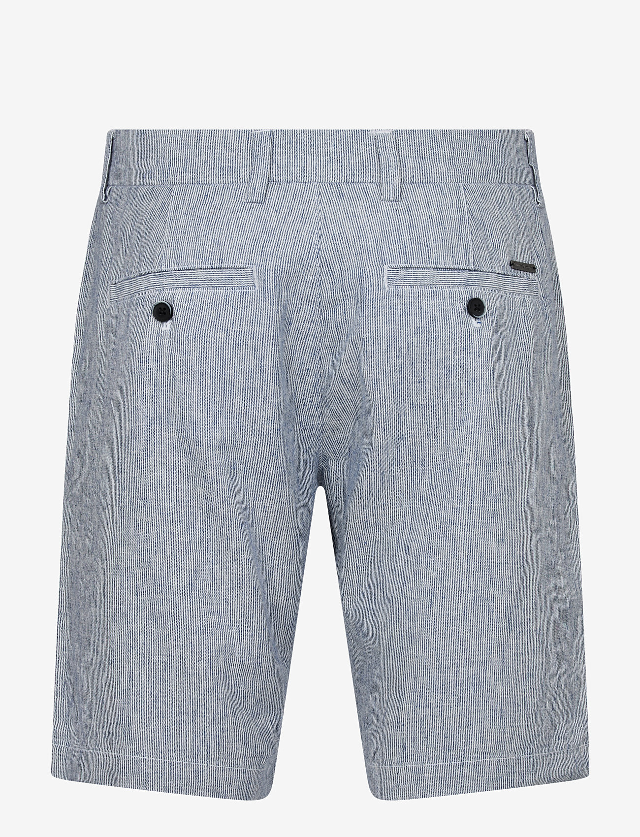 Bruun & Stengade - BS Apollon Regular Fit Shorts - hørshorts - navy/white - 3