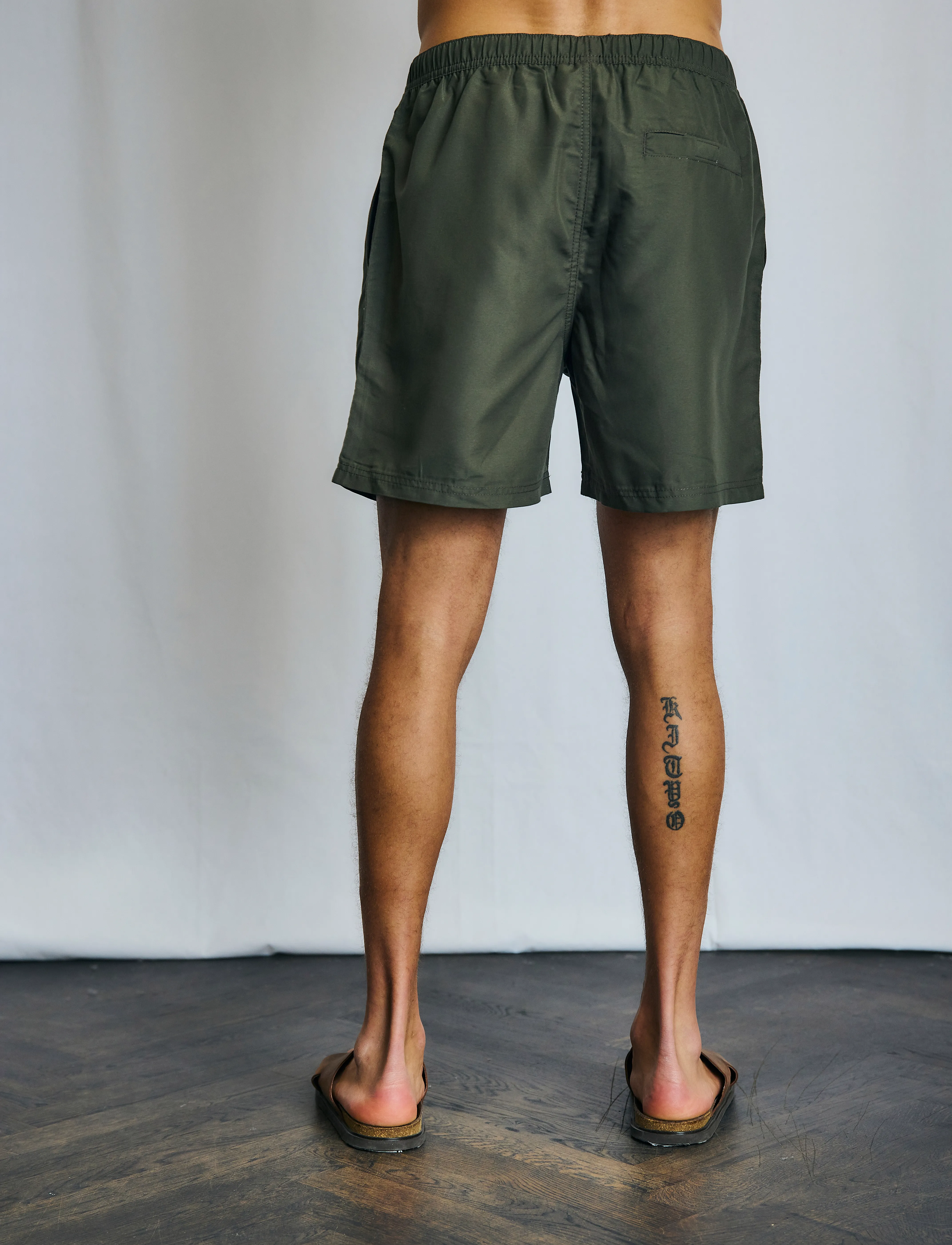Bruun & Stengade - BS Havana Regular Fit Swim Shorts - army - 4