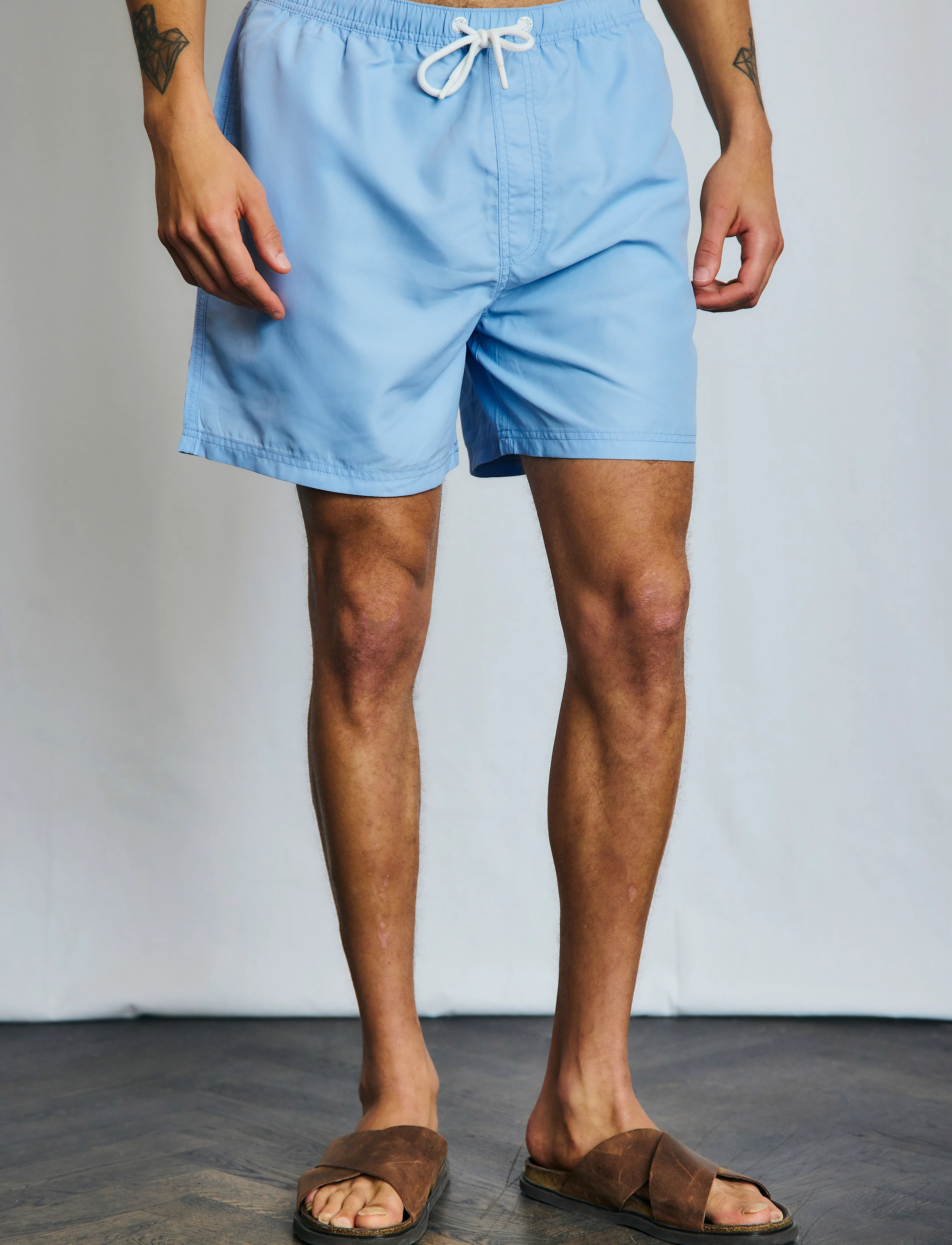 Bruun & Stengade BS Havana Regular Fit Swim Shorts - Looks for less - LIGHT BLUE / blue
