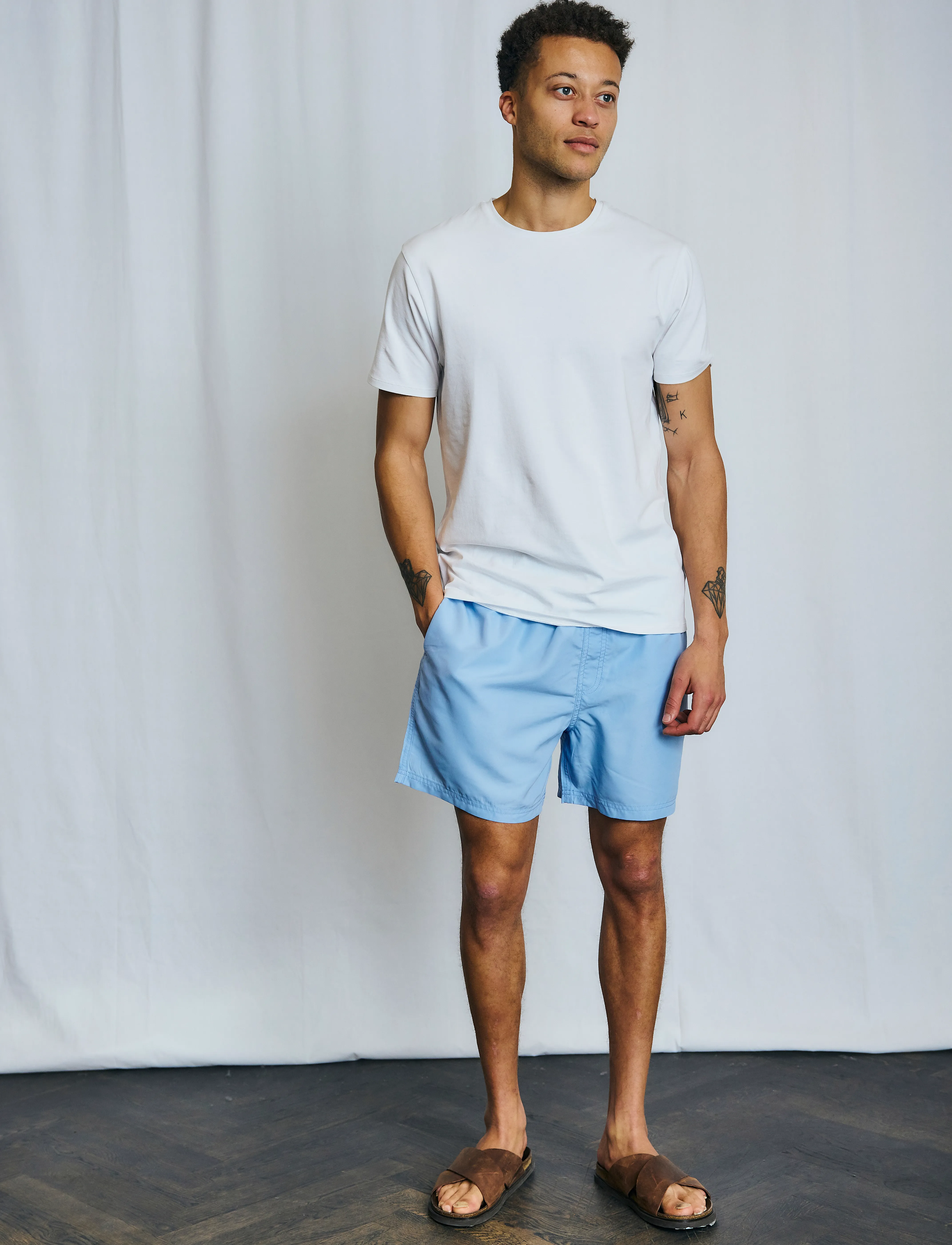 Bruun & Stengade - BS Havana Regular Fit Swim Shorts - light blue - 4