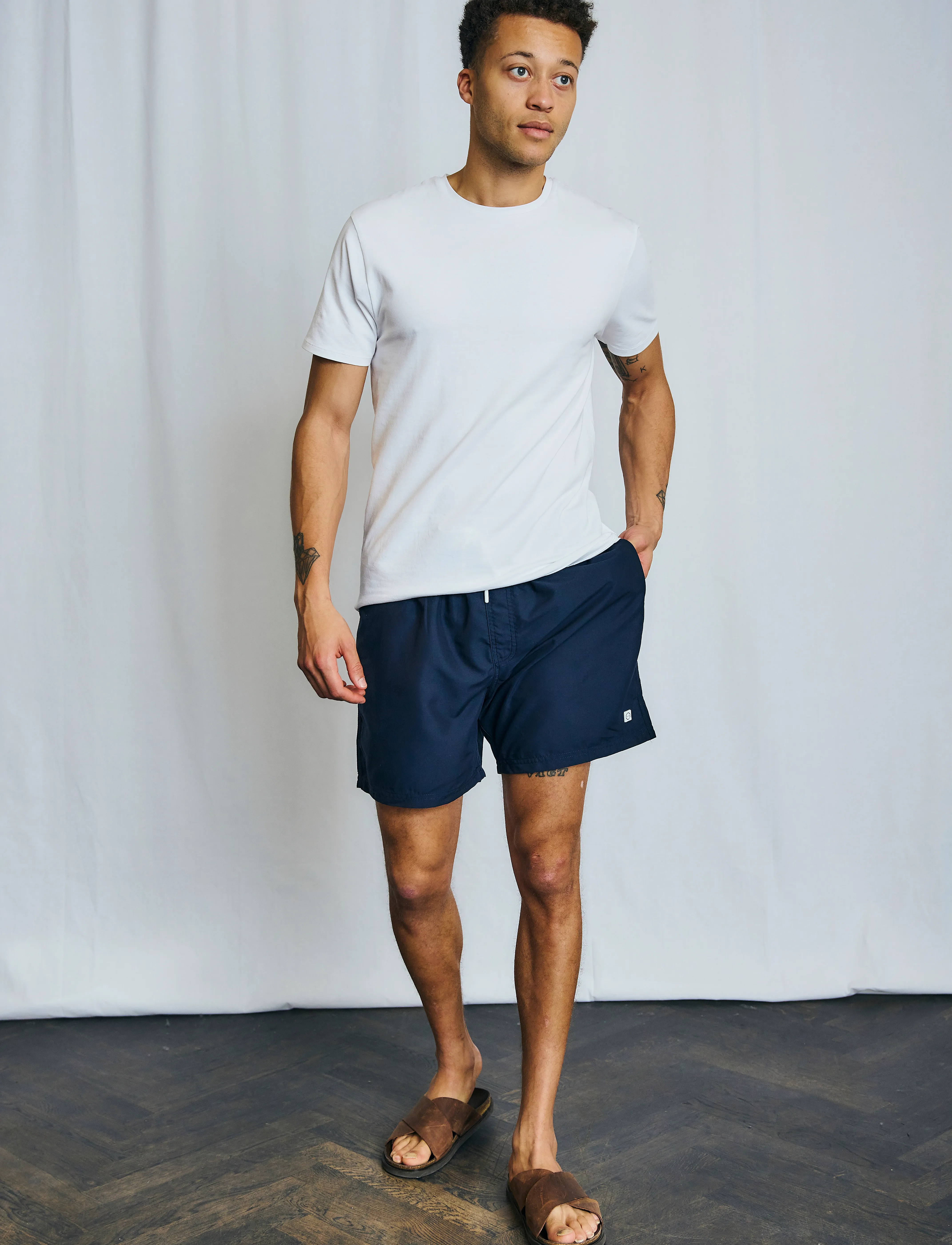 Bruun & Stengade - BS Havana Regular Fit Swim Shorts - navy - 5