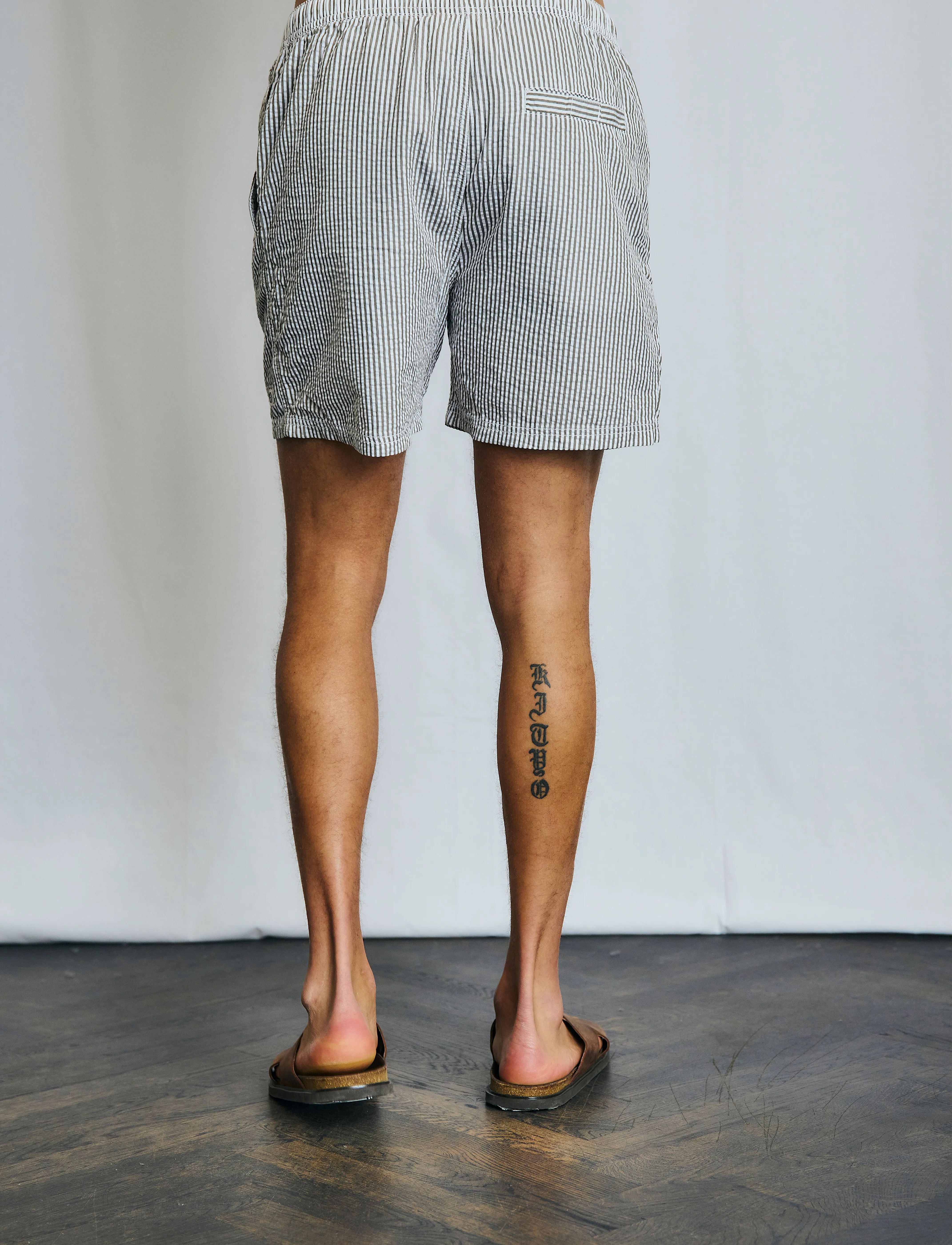 Bruun & Stengade - BS Bahia Regular Fit Swim Shorts - army/white - 5