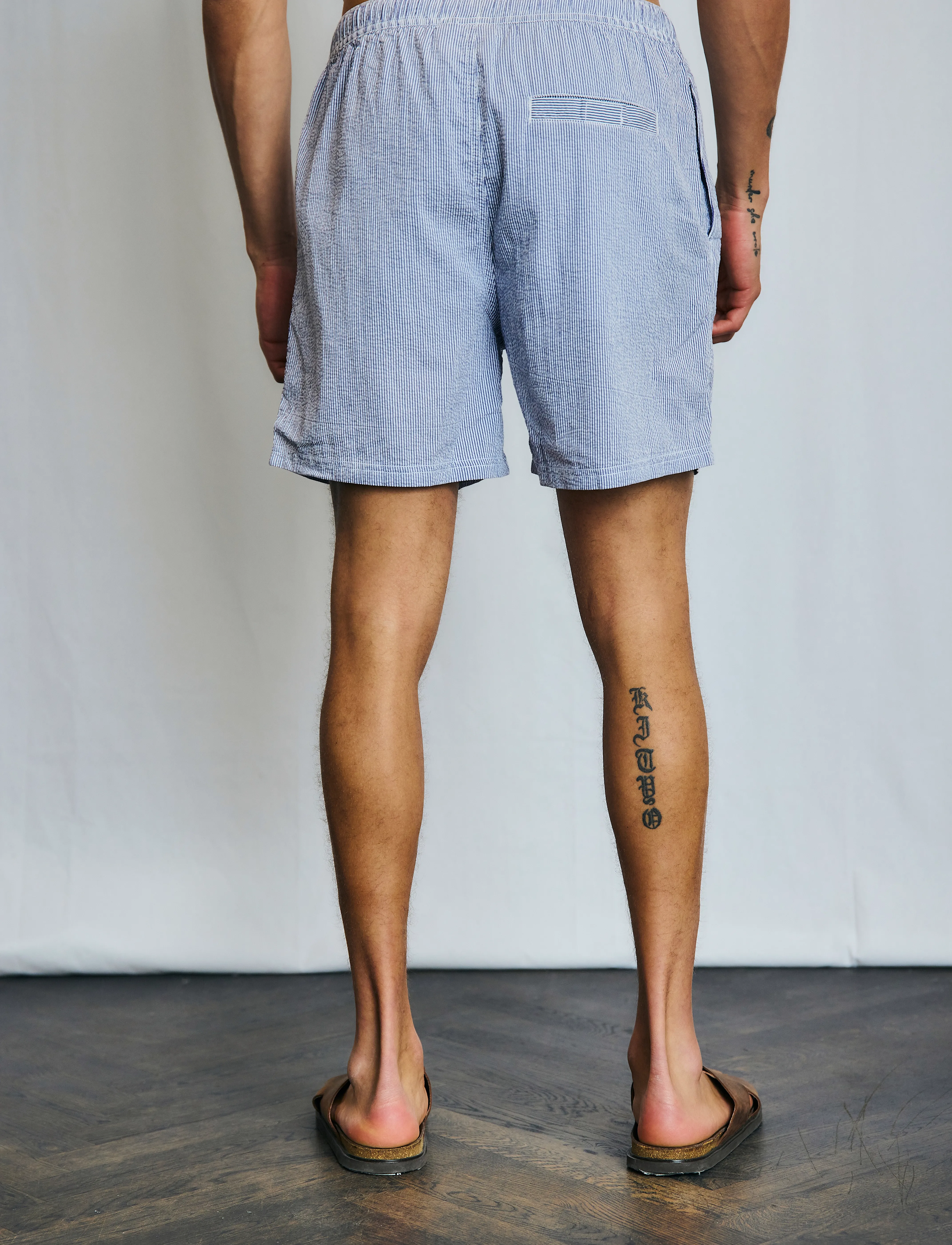 Bruun & Stengade - BS Bahia Regular Fit Swim Shorts - navy/white - 4