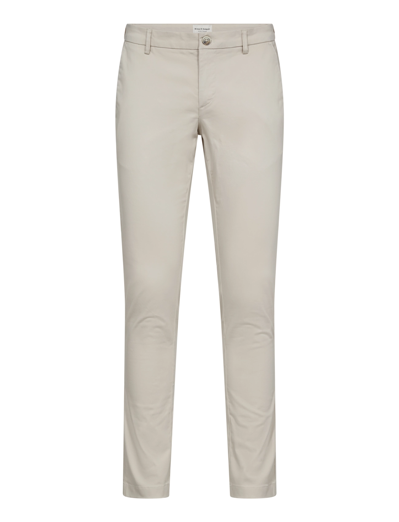 Bruun & Stengade BS Olav Regular Fit Chinos - Kleding - KIT / cream