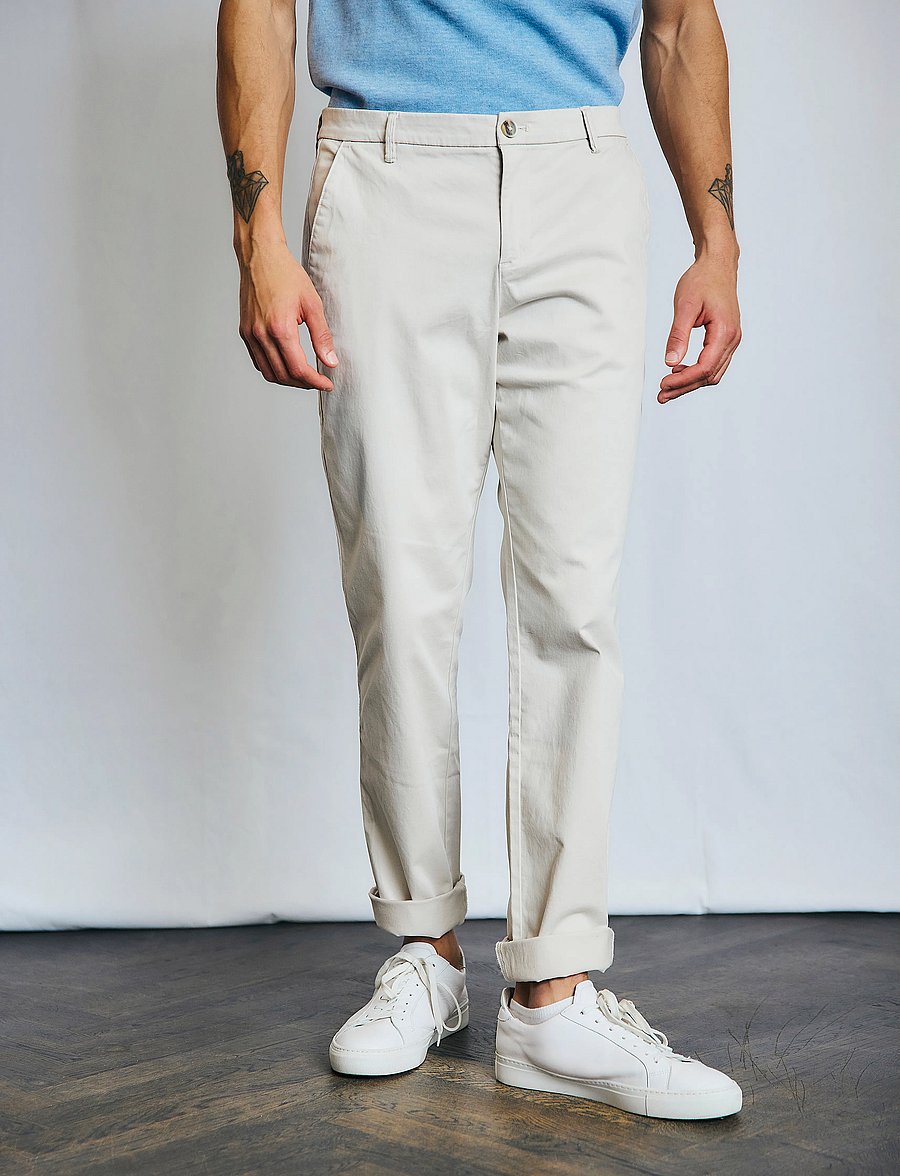 Bruun & Stengade - BS Olav Regular Fit Chinos - „chino“ stiliaus kelnės - kit - 0