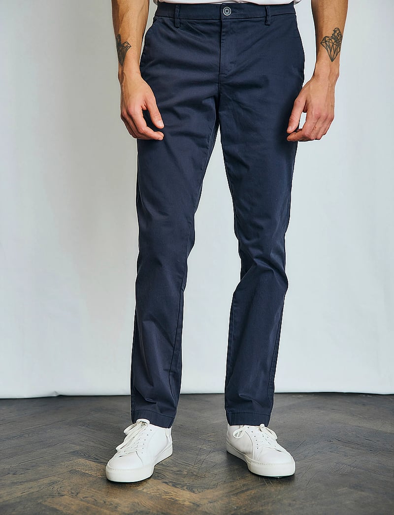 Bruun & Stengade - BS Olav Regular Fit Chinos - chino püksid - navy - 4