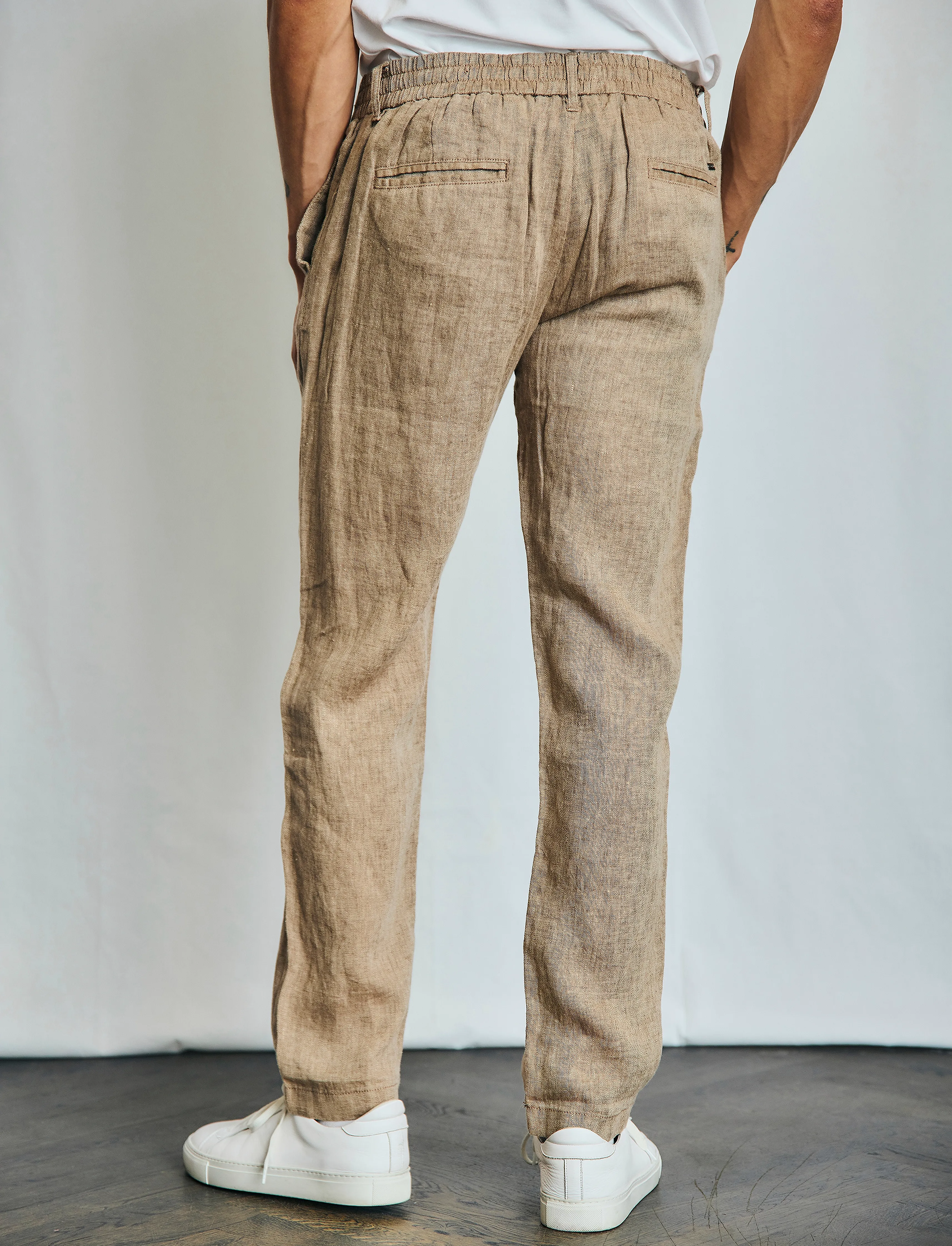 Bruun & Stengade - BS Ervis Regular Fit Chinos - linased püksid - brown - 4