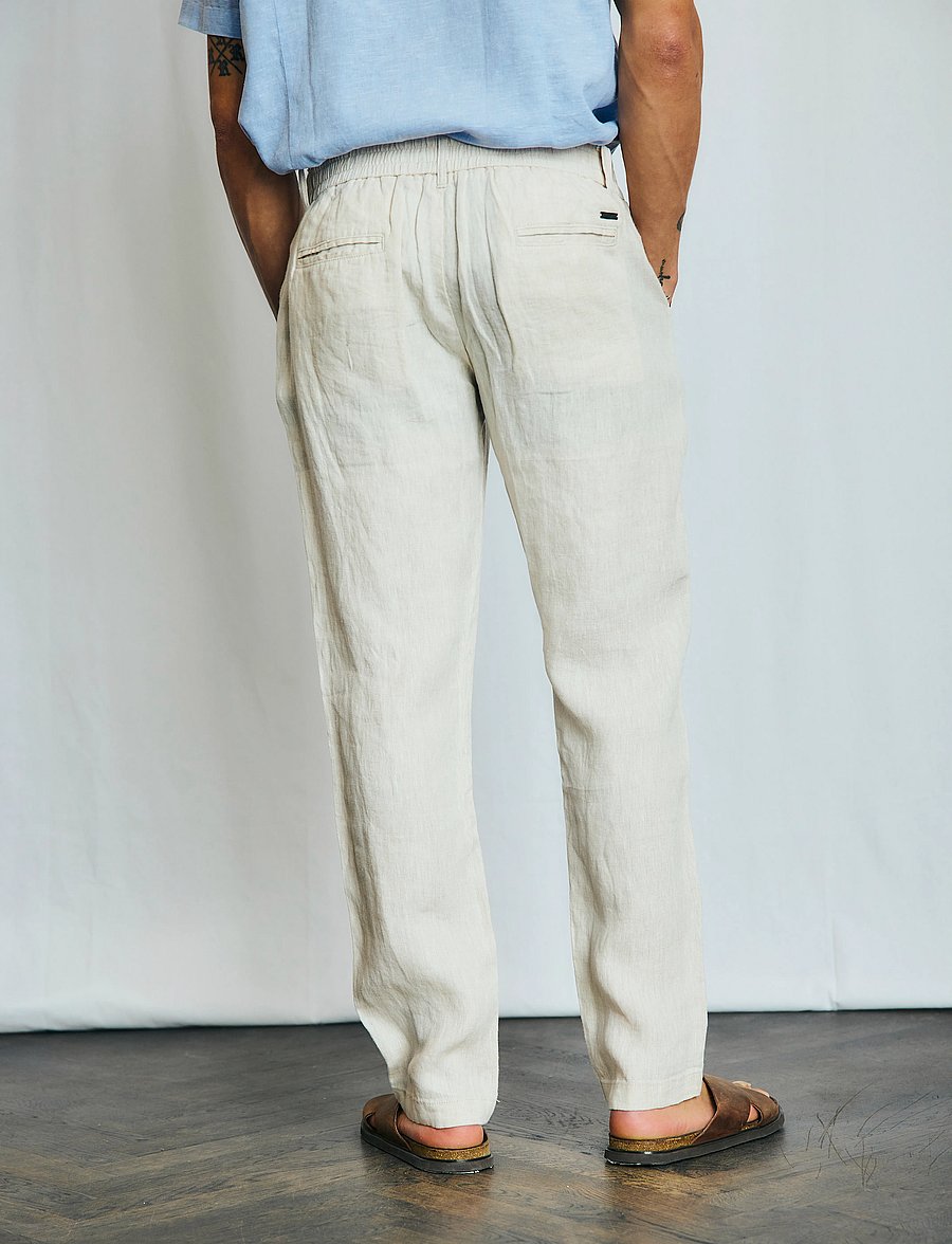 Bruun & Stengade - BS Ervis Regular Fit Chinos - leinenhosen - sand - 4