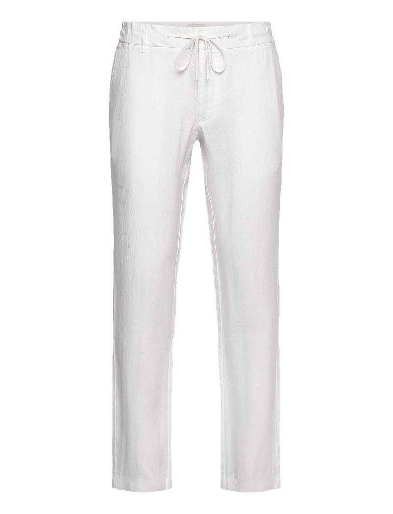 Bruun & Stengade - BS Ervis Regular Fit Chinos - linnebyxor - white - 0