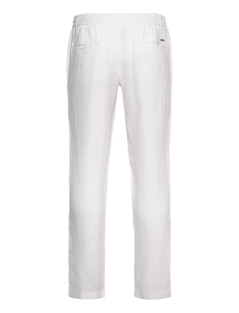 Bruun & Stengade - BS Ervis Regular Fit Chinos - linnebyxor - white - 1