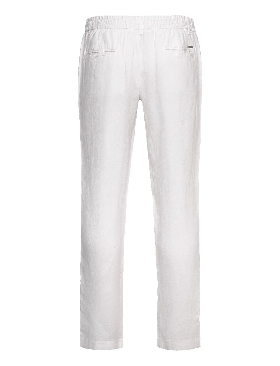 Bruun & Stengade - BS Ervis Regular Fit Chinos - hørbukser - white - 1
