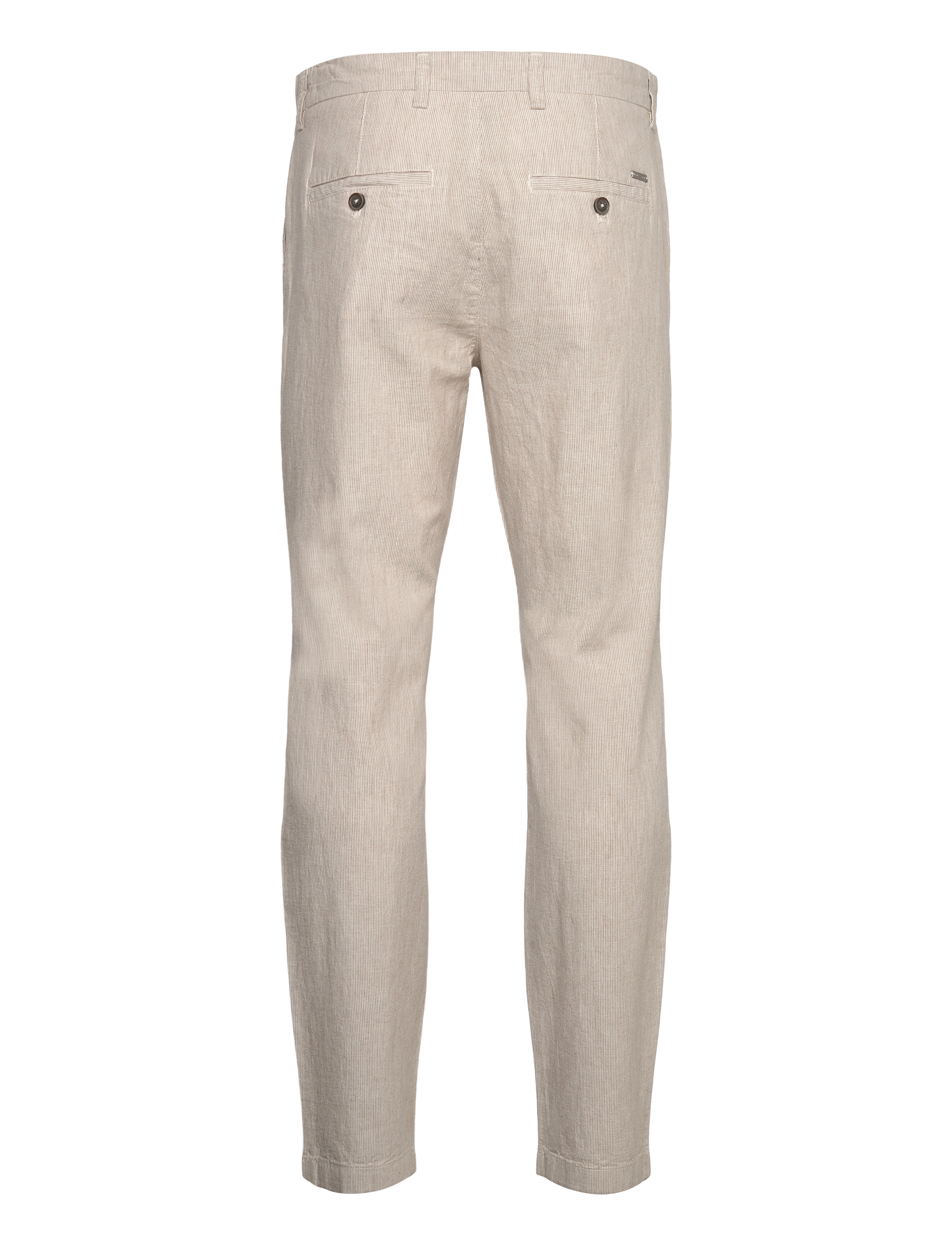 Bruun & Stengade - BS Ikaros Slim Fit Chinos - leinenhosen - beige/white - 1