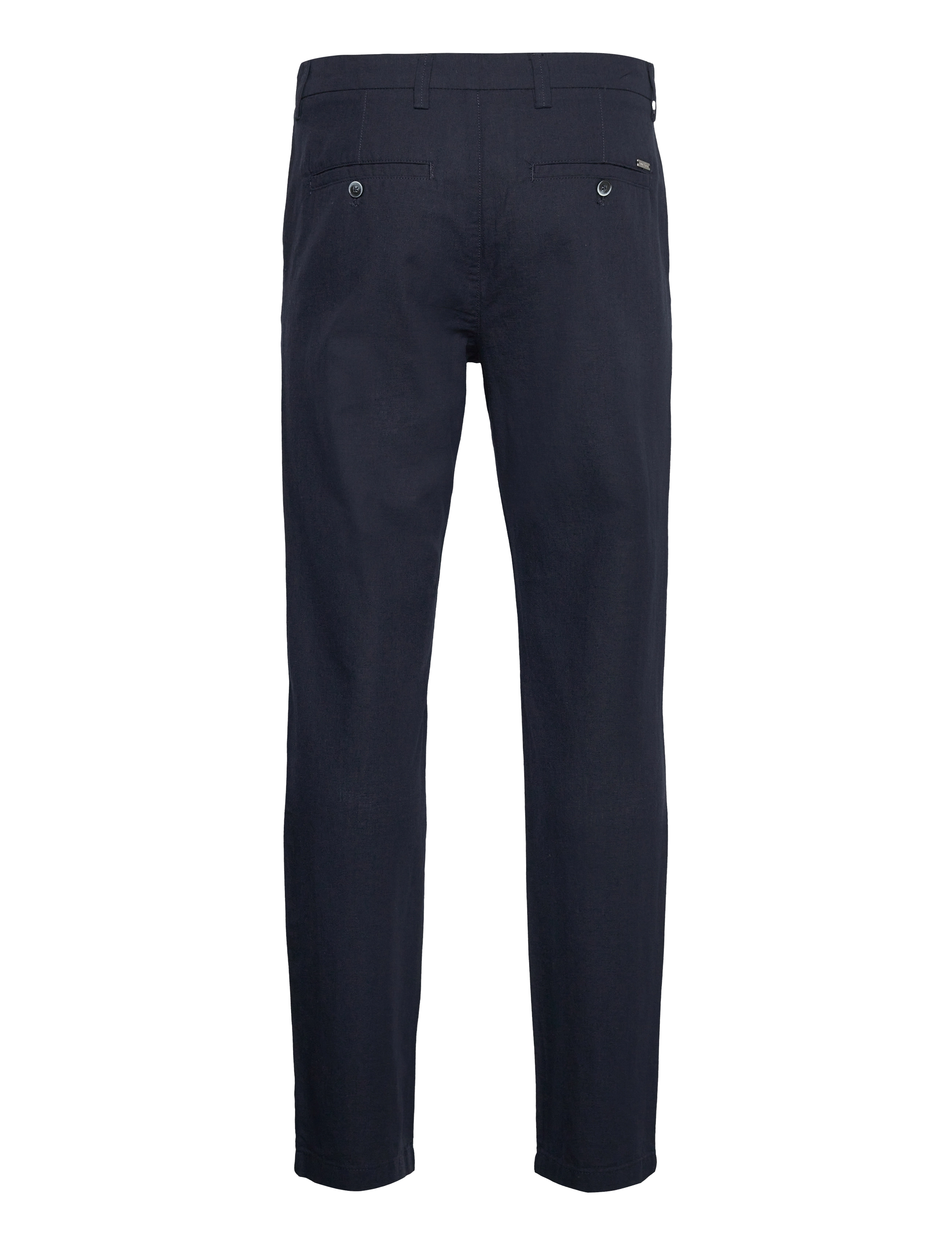 Bruun & Stengade - BS Ikaros Slim Fit Chinos - linen trousers - navy - 1
