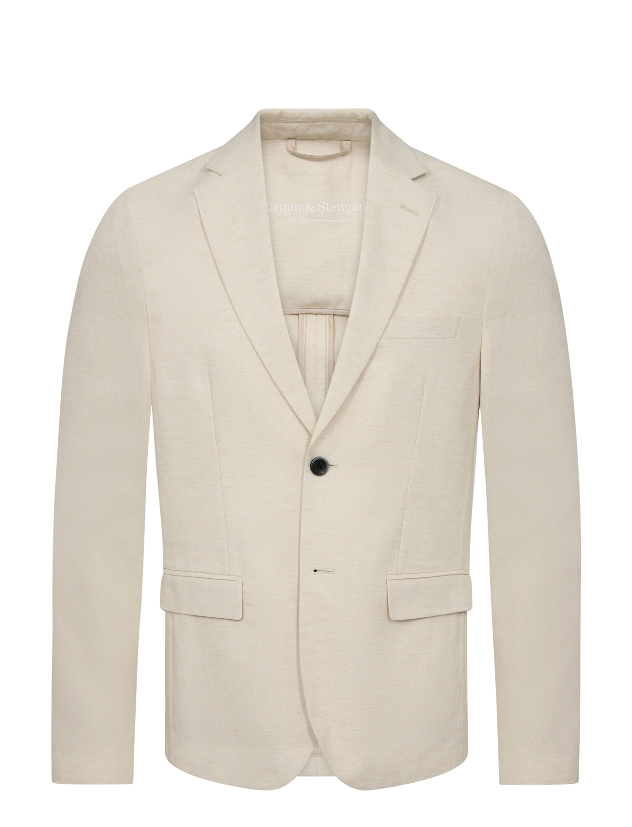 Bruun & Stengade BS Pollino Classic Fit Blazer - Klær - BEIGE / beige