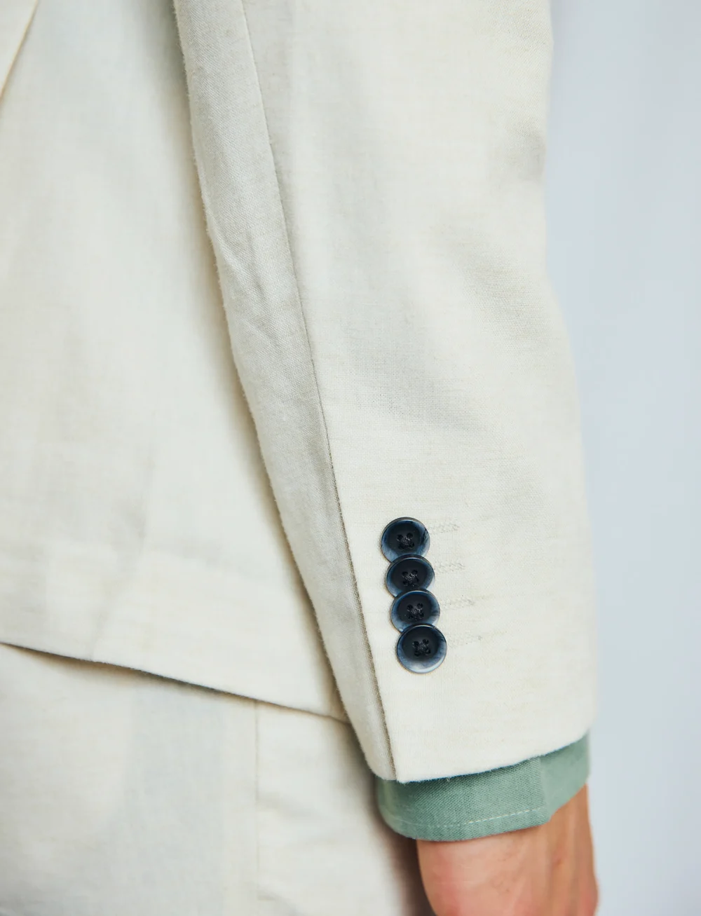 Bruun & Stengade - BS Pollino Classic Fit Blazer - einreiher - beige - 5