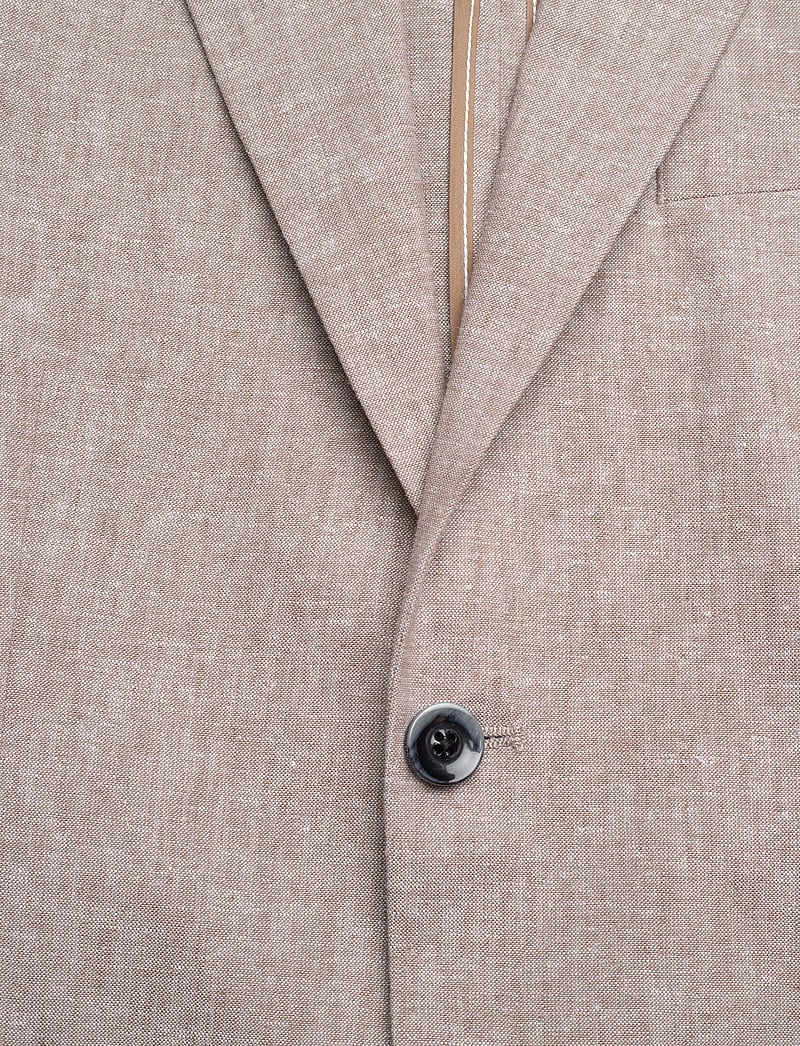 Bruun & Stengade - BS Pollino Classic Fit Blazer - single breasted blazers - brown - 2