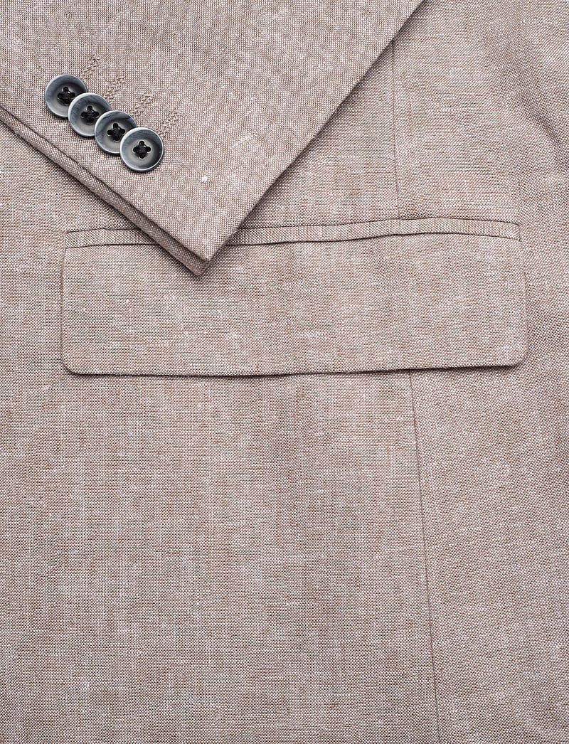 Bruun & Stengade - BS Pollino Classic Fit Blazer - single breasted blazers - brown - 3