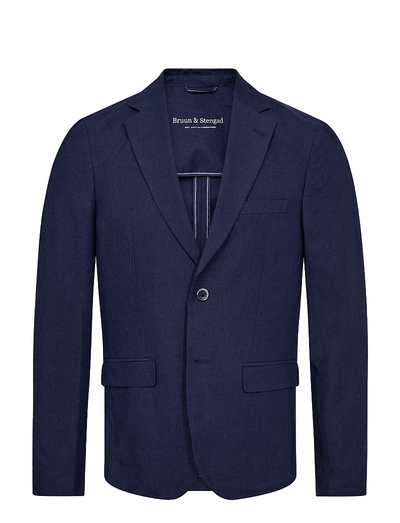 Bruun & Stengade - BS Pollino Classic Fit Blazer - enkeltradede blazere - navy - 1