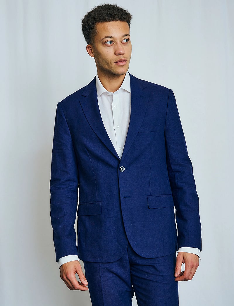 Bruun & Stengade - BS Pollino Classic Fit Blazer - enkeltradede blazere - navy - 3