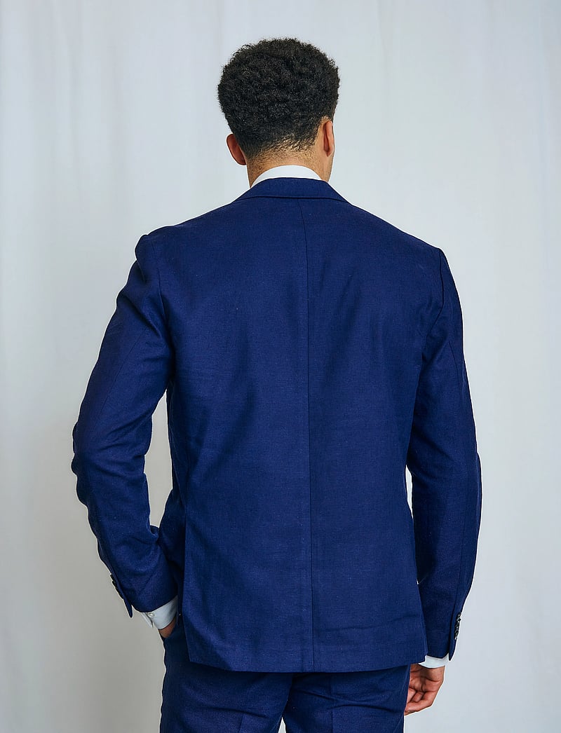 Bruun & Stengade - BS Pollino Classic Fit Blazer - enkeltradede blazere - navy - 4
