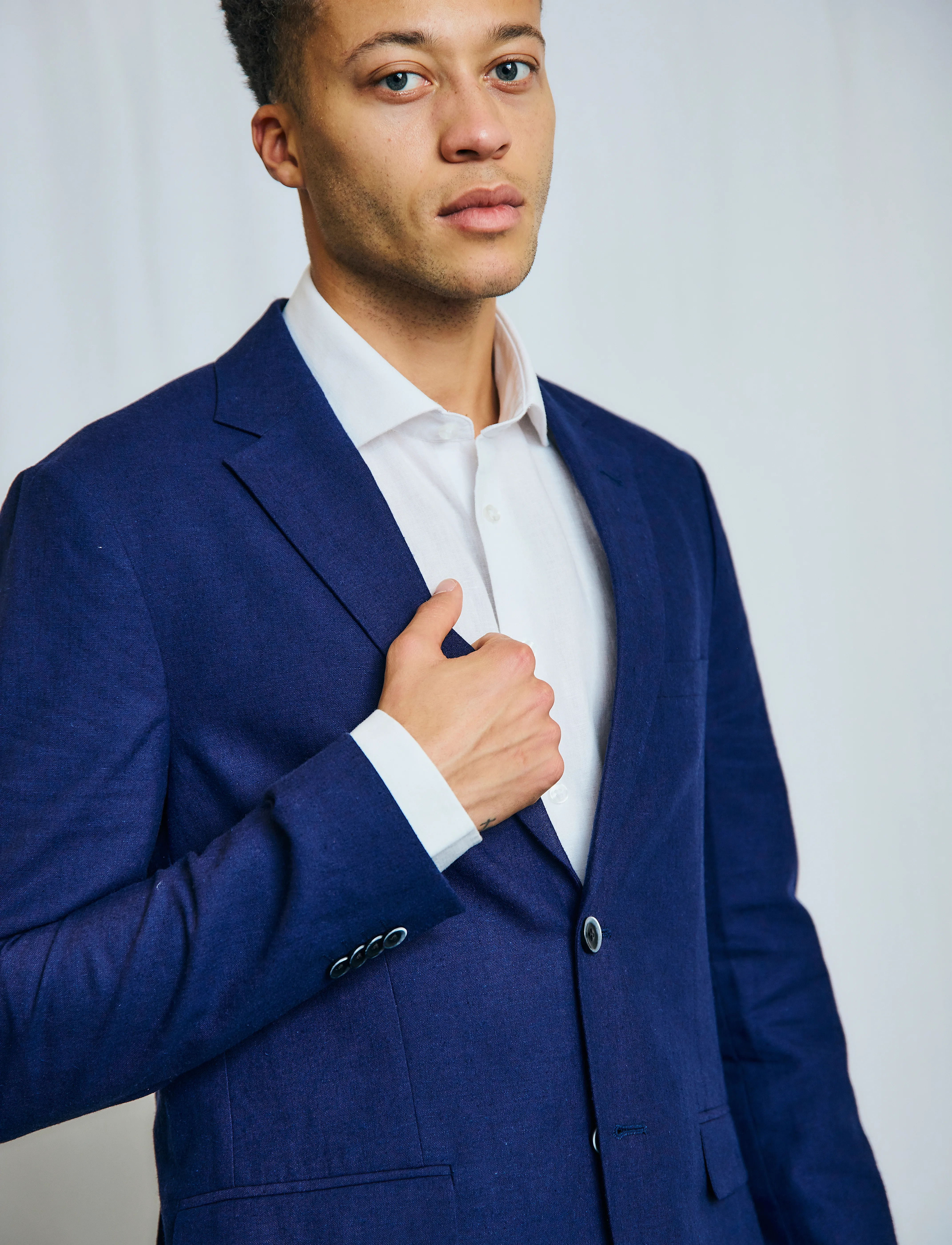 Bruun & Stengade - BS Pollino Classic Fit Blazer - einreiher - navy - 5